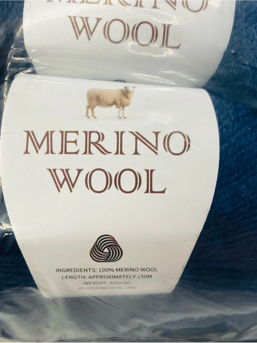 6 NWT ~300g Mengchu 100% Merino Wool Yarn Color Midnight Blue